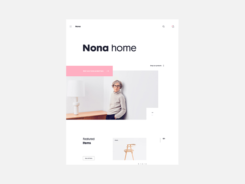 Minimalist Web Page Design Example