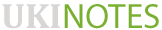 UKI Notes Text Logo